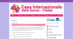 Desktop Screenshot of casainternazionaledonnetrieste.org