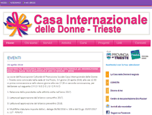 Tablet Screenshot of casainternazionaledonnetrieste.org